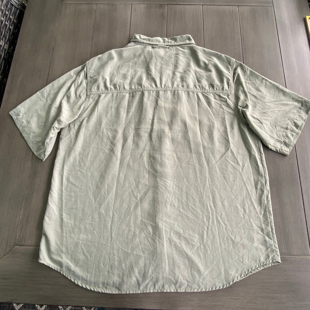 Habit Men’s Outdoor Shirt • Large • Green • Vented Mesh • UPF • Short Sleeve - Picture 6 of 7